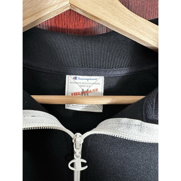 Champion Iowa Hawkeyes Full Zip Track Jacket Women’s Medium Black Gold Retro - Picture 2 of 4